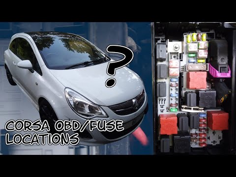 corsa obd/relay and fuse locations