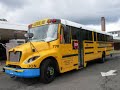 Lion Electric School Bus White Plains NY Warning Light Sound Effect