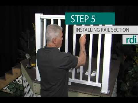 How to Install RDI Titan Pro Rail Vinyl Railing – Level and Stair