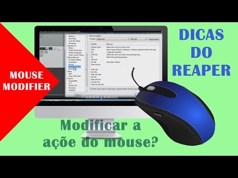 Mouse modifier   Como modificar a ação do mouse para uma outra função no REAPER