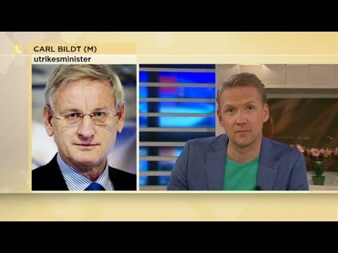 Carl Bildt om den tillfånga tagne svensken i Ukraina - Nyhetsmorgon (TV4)