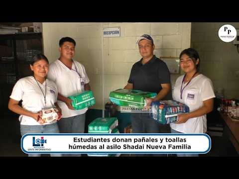 Estudiantes realizaron un donativo para asilo de ancianos de San Gabriel