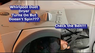 Whirlpool Duet Dryer Won't Start? Replacing Belt and Wheels