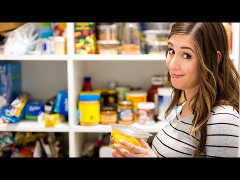 Part of a video titled SMALL SPACES \\ 6 Organizing & Storage Solution Ideas! - YouTube