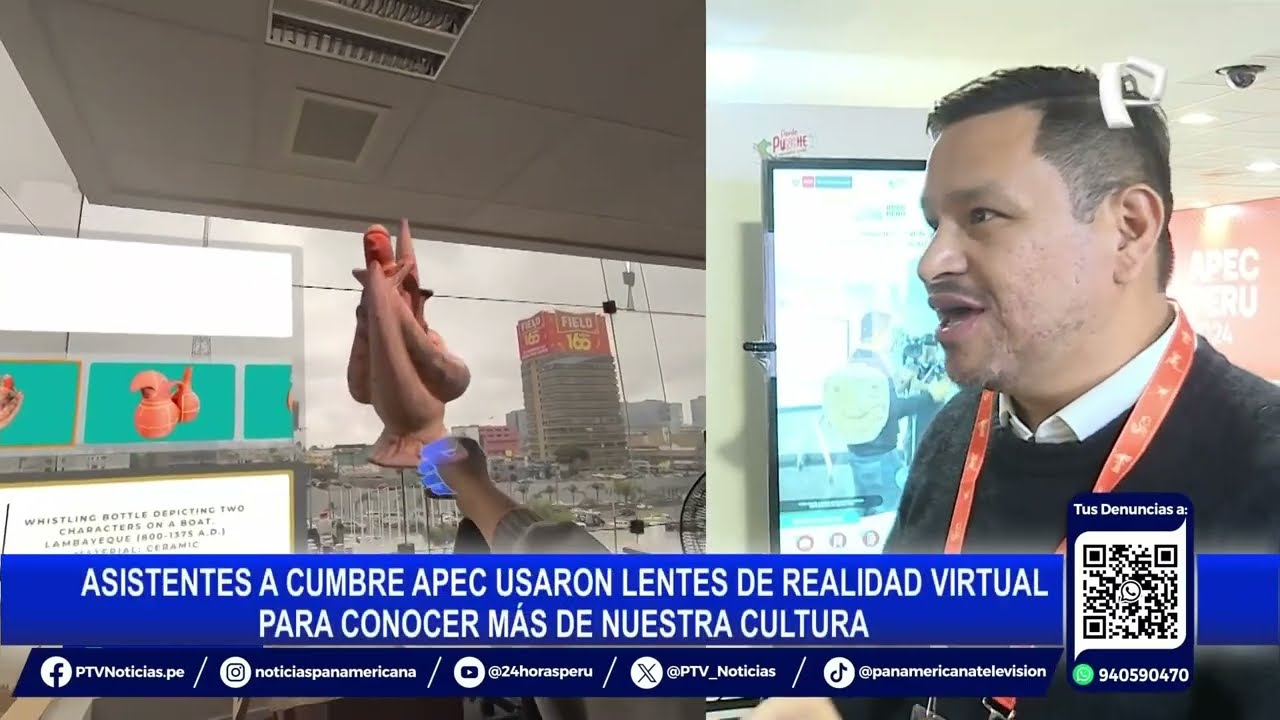 APEC 2024: cultura peruana en 3D y realidad virtual deslumbra a visitantes