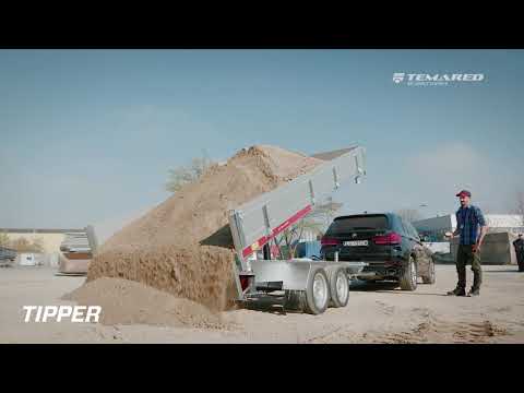 TEMARED TIPPER 3217/2C, passenger car trailers