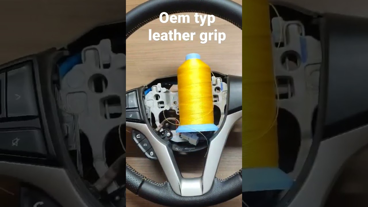 OEM type Leather steering cover(available for all vehicles) #leather  #steeringwheel