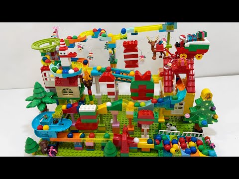 Christmas LEGO DUPLO Marble Run ASMR 🎄 Calm, Cozy & Satisfying Holiday Flow