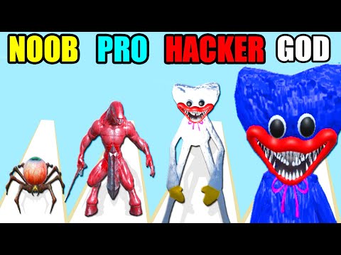 NOOB vs PRO vs HACKER vs GOD in Monsters PvP Arena