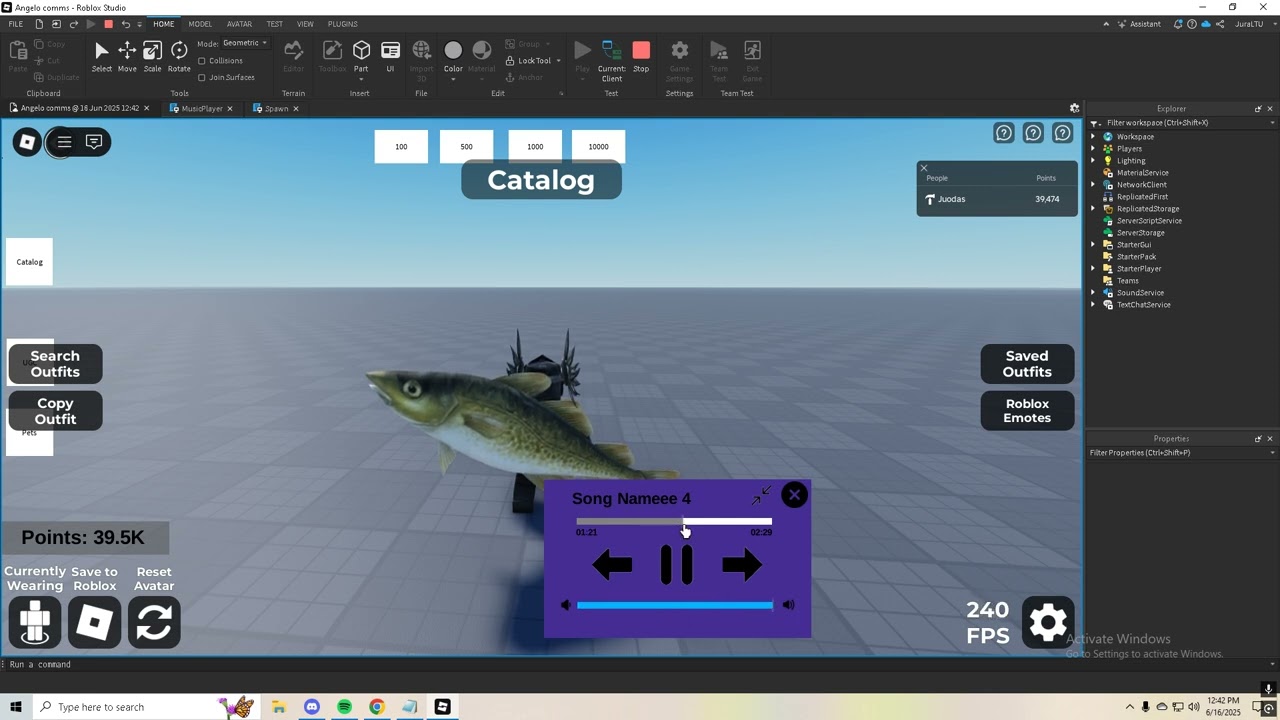 Custom Music Player