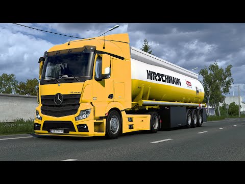 ETS2 1.43 - ProMods 2.60 - Mercedes-Benz Actros MPIV 1845 - Trip: Tartu - Daugavpils
