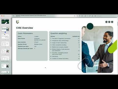 Introduction to the CIRE exam