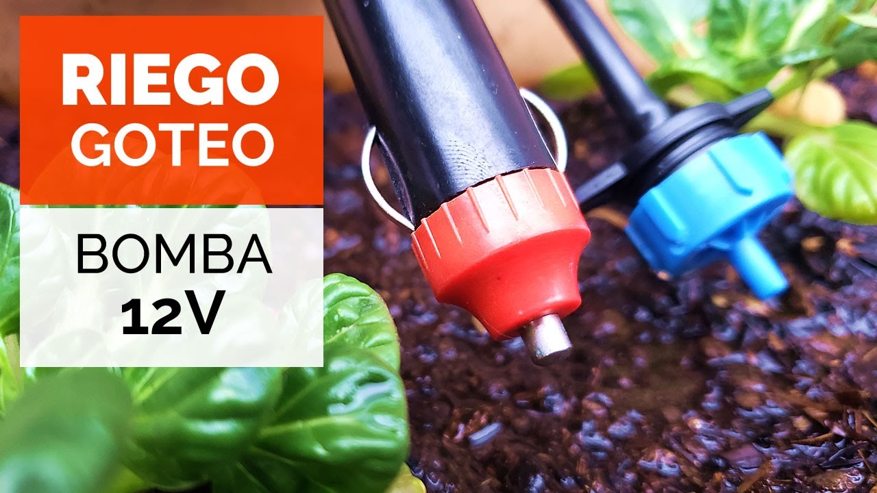 BOMBA de AGUA SOLAR 12v 💧☀️ Instalación de RIEGO POR GOTEO paso a paso