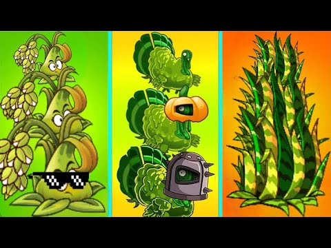 TIGER GRASS vs TURKEY PULT vs STICKYBOMB RICE - Who Will Win? - PvZ 2 Plant Vs Plant