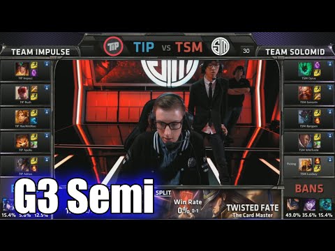 TSM vs Team Impulse | Game 3 Semi Finals S5 NA LCS Spring 2015 playoffs | Team Solomid TSM vs TIP G3