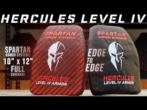 Hercules Level IV Ceramic Body Armor Plates by Spartan Armor Systems