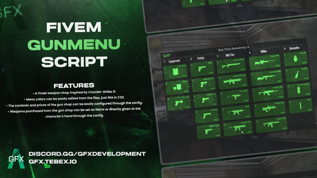 GFX GUN MENU Inspired by Counter Strike 2