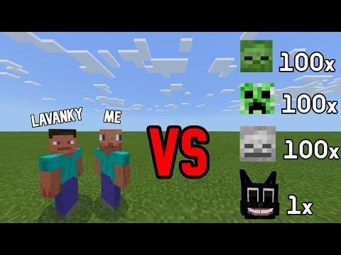 Trying to defeat 100x Zombies, Skeletons and Creepers + 1 Special Mob