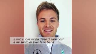 Nico Rosberg si ritira da neo campione del mondo