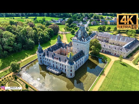 Castle of Jemeppe (Marche - Belgium) - Drone footage Ultra HD 4K