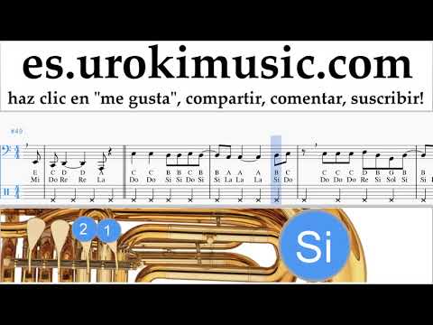 Tutorial de Tuba Ariana Grande - No Tears Left To Cry Clases Notas um-ih927