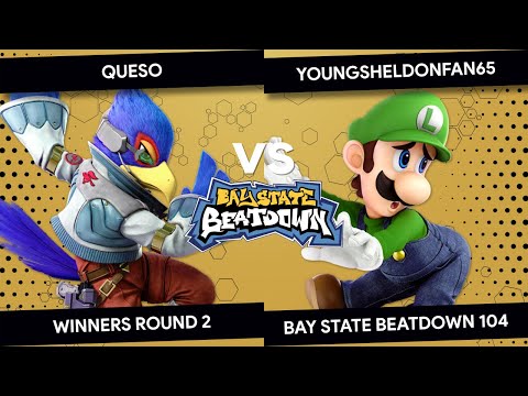 Bay State Beatdown 104 - Queso (Falco) vs YOUNGSHELDONFAN65 (Luigi) - Winners Round 2