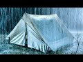 Deep Sleep Instantly On Rainy Night Heavy Rainfall On Tent Loud Thunder Sounds Nature Sounds