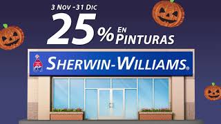 25% en pinturas Sherwin-Williams
