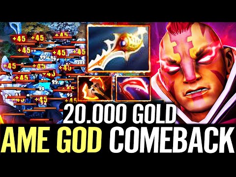 🔥 AME 1v9 Anti Mage 20.000 Gold Comeback — Fury + Desolator Rapier Amazing RAT Carry Dota 2 Pro