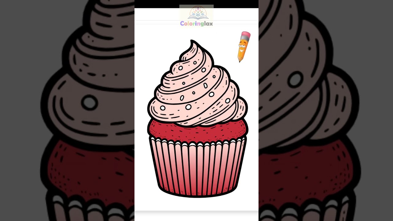 Cupcake Coloring Page | Fun and Relaxing Coloring for All Ages!