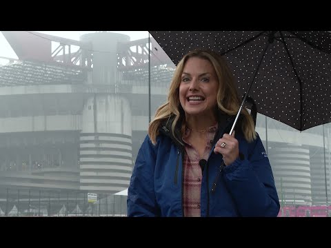San Siro Stadium prepares for its final grand event; the Olympic opening ceremony