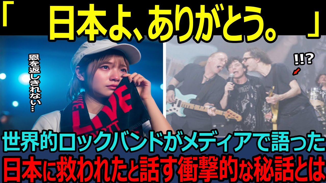 【海外の反応】「日本よありがとう。」母国で売れなかったアノロックバンドが日本でブレイクし世界的スターになった理由