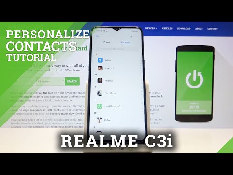How to Add Photo to Contact on REALME C3i – Customize Contact List