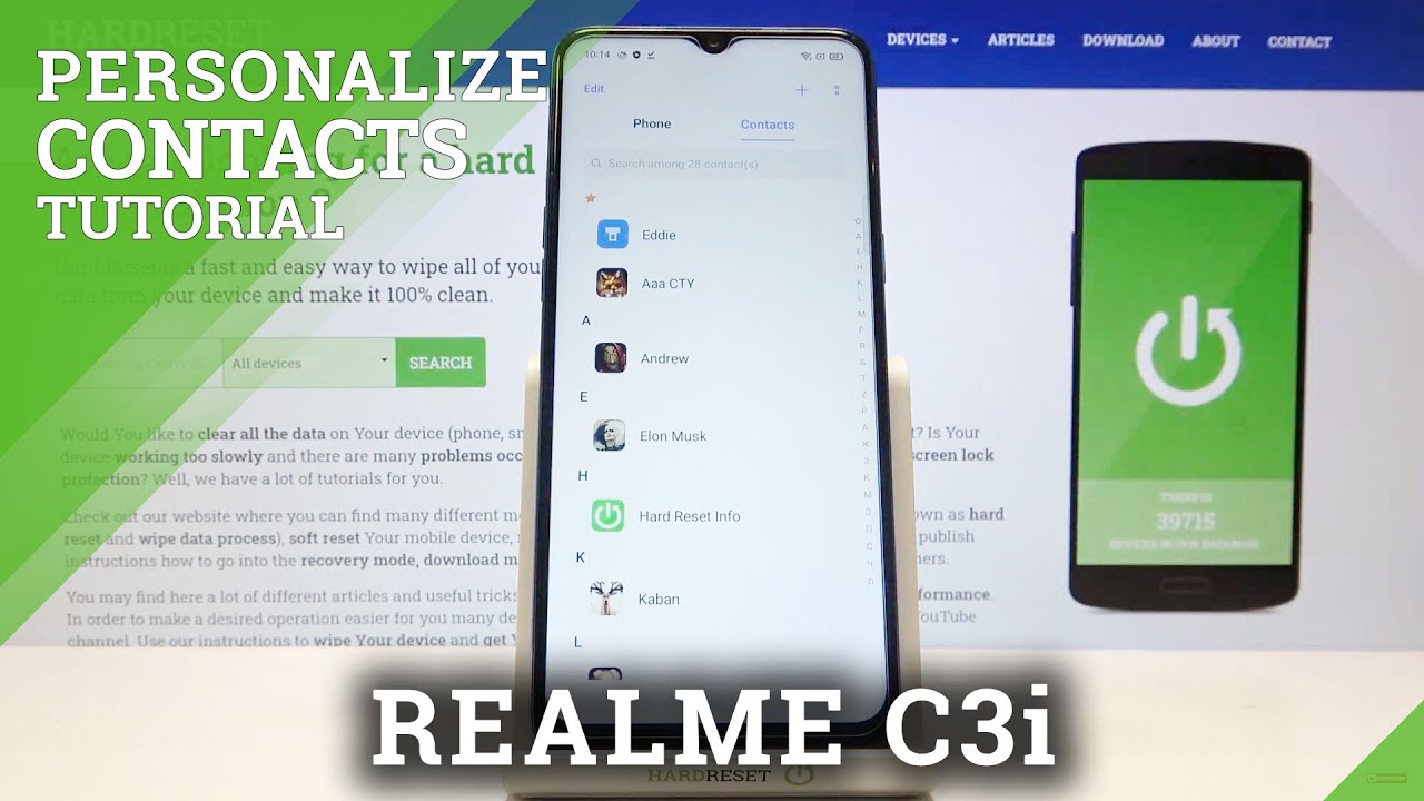 How to Add Photo to Contact on REALME C3i – Customize Contact List