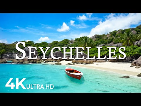 FLYING OVER SEYCHELLES (4K UHD) – Soothing Music Along With Beautiful Nature Video - 4K Video UHD #6