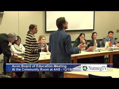 Avon Board of Education 12-18-18