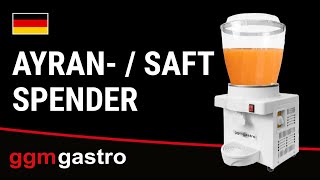 Ayran-/ Saftspender - 10 Liter - Weiß