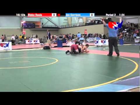 University Nat`ls FS  74 KG / 163 lbs: Blake Roulo vs. Jon Garrison