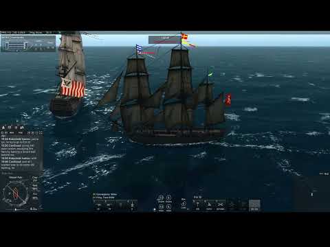 Naval Action pirate frigate vs HMS Victory