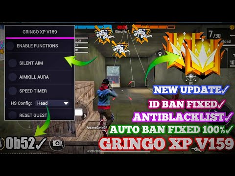 GRINGO XP V159 | OB52 FF HACK | FREE FIRE MOD MENU | GRINGO XP MOD MENU | FF @Akhackrboy 