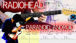 Radiohead - Paranoid android (Guitar Lesson With TAB & Score)🎸