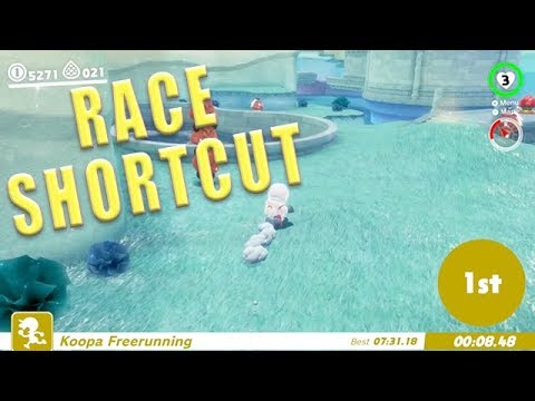 Lake Kingdom Regular Cup Race shortcut - Lake Kingdom Moon 32, Super Mario Odyssey