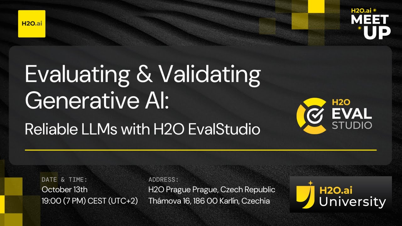Evaluating Generative AI Models with EvalStudio | Prague Meetup
