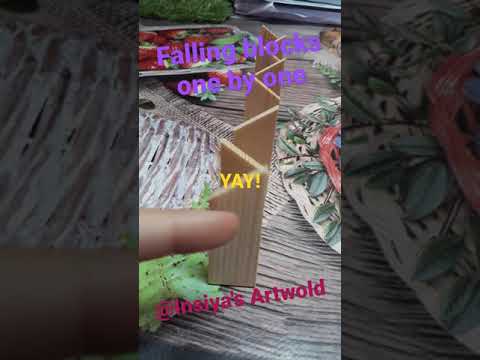 Falling blocks one by one_/@Insiya's Artwold