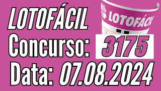 LOTOFÁCIL de hoje 7/08,  Premiação de hoje, Lotofácil de Hoje, Resultado Lotofácil,