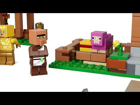 Конструктор LEGO Minecraft Нападение вызывателя на деревню (21596)