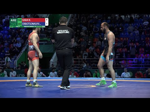 Final 7-8 FS - 74 kg: N. KARA (TUR) v. Z. ERBOTSONASHV (GEO)