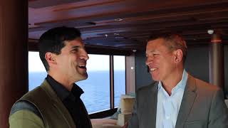 An interview with NCL President and CEO Andy Stuart on the Norwegian Bliss