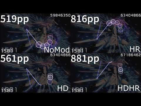 Ryu-5150 - Louder than Steel [ok this is epic] | nomod vs HD vs HR vs HDHR
