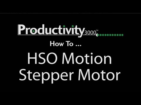 Productivity3000 PLC Motion Control - HSO Motion Stepper Motor from AutomationDirect